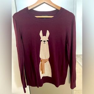 USED Banana Republic LLAMA INTARSIA SWEATER